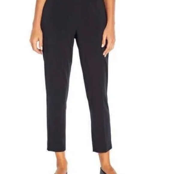 Banana Republic Black Tapered Leg Ankle Pants size 10 New With Tags. - Picture 1 of 5